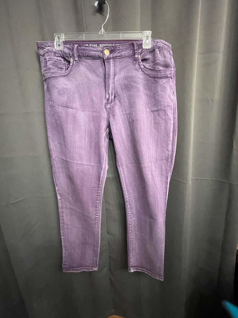 VIP Jeans Perfect Buttlifter Purple Skinny Denim Jeans Size 22W